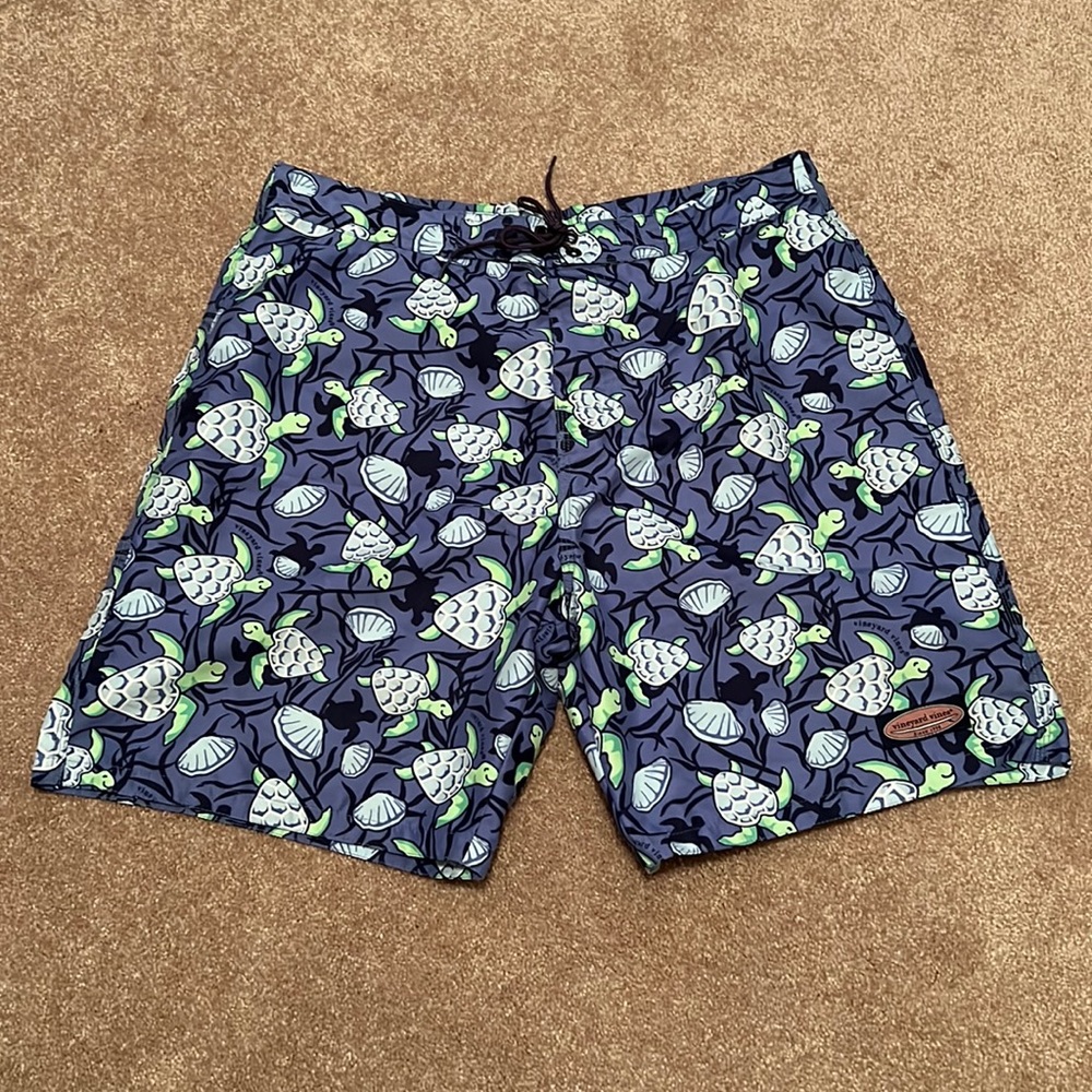 Vineyard Vines Turtle Boardshort Medium Blue
